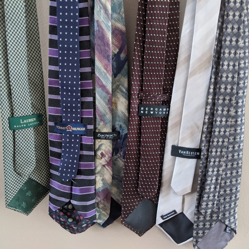 6 tie bundle, Ralph Lauren, Tommy Hilfiger, etc - Picture 8 of 11